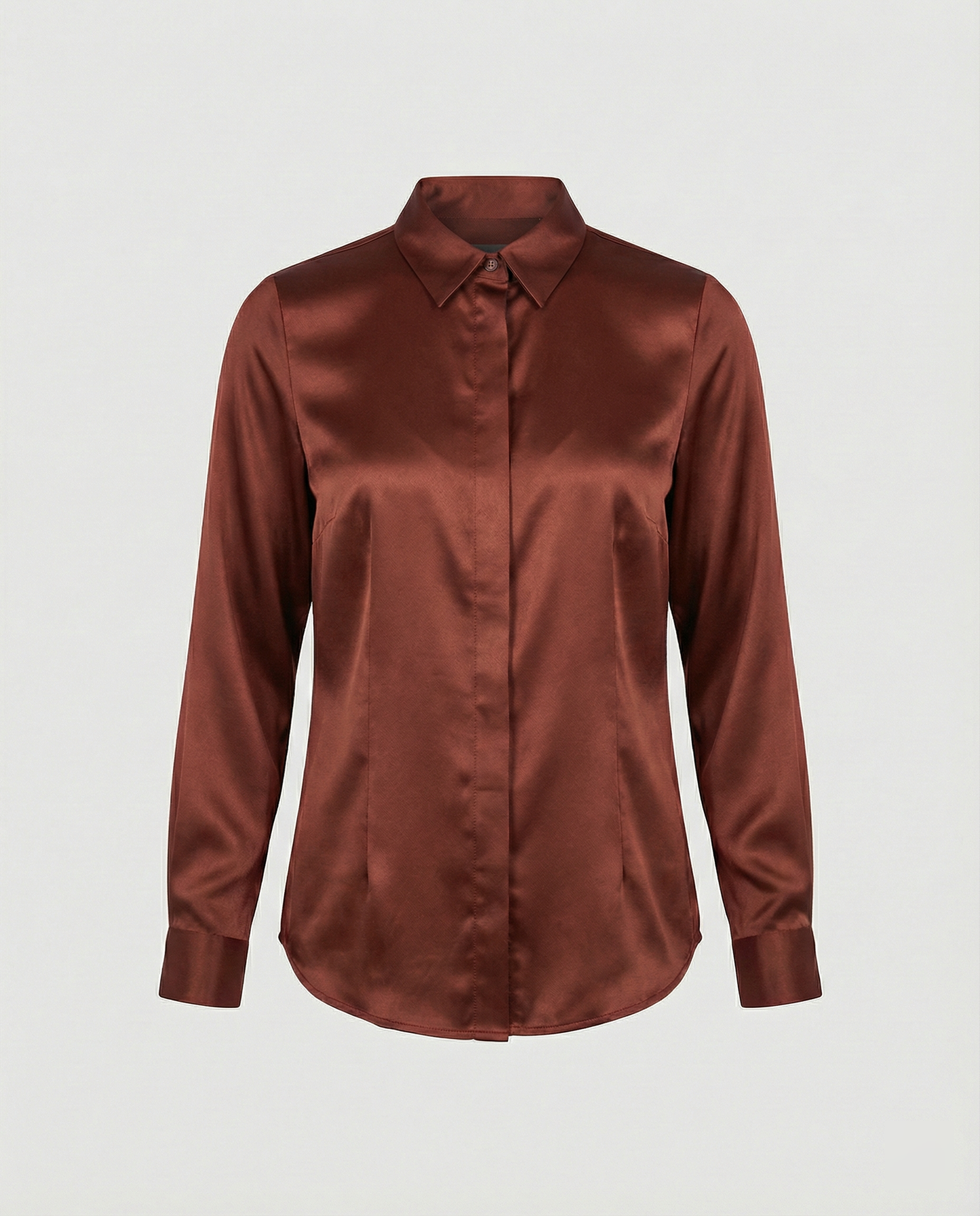 Elegante Damen Bluse Satin Klassisch