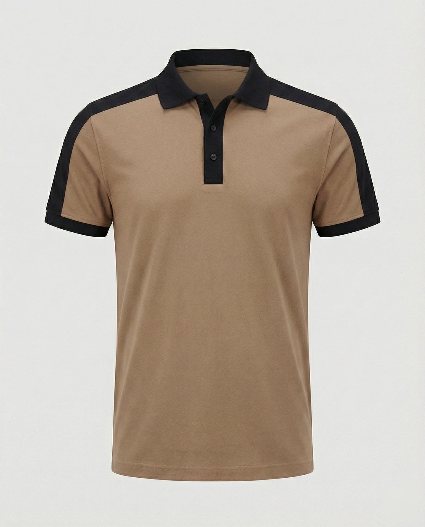 Herren Poloshirt Kontrastkragen Modern Slimfit