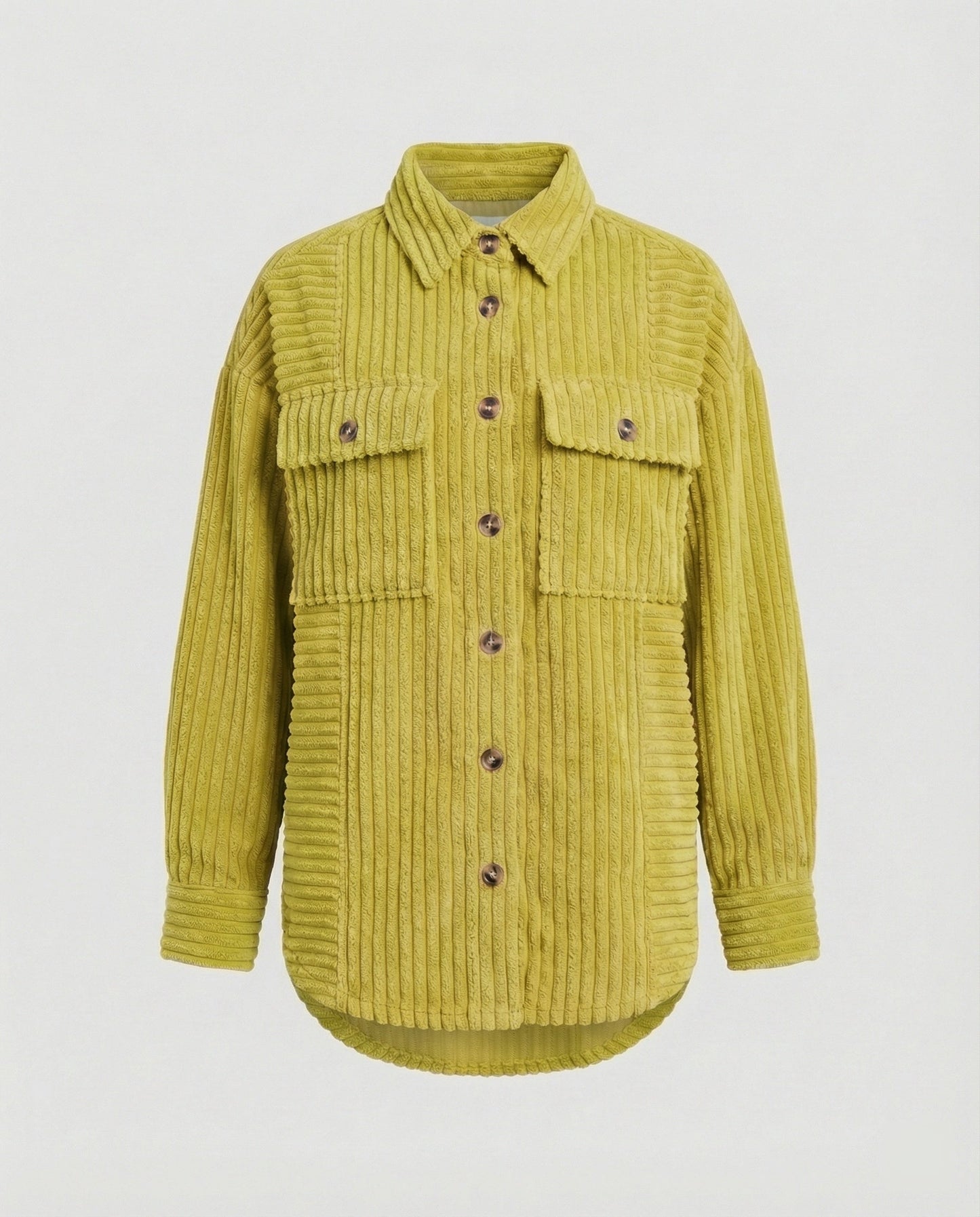 Lässige Damen Cordjacke Mit Taschen Bequem