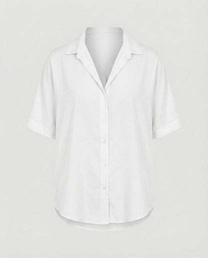 Damen Bluse Top V-Ausschnitt Elegant