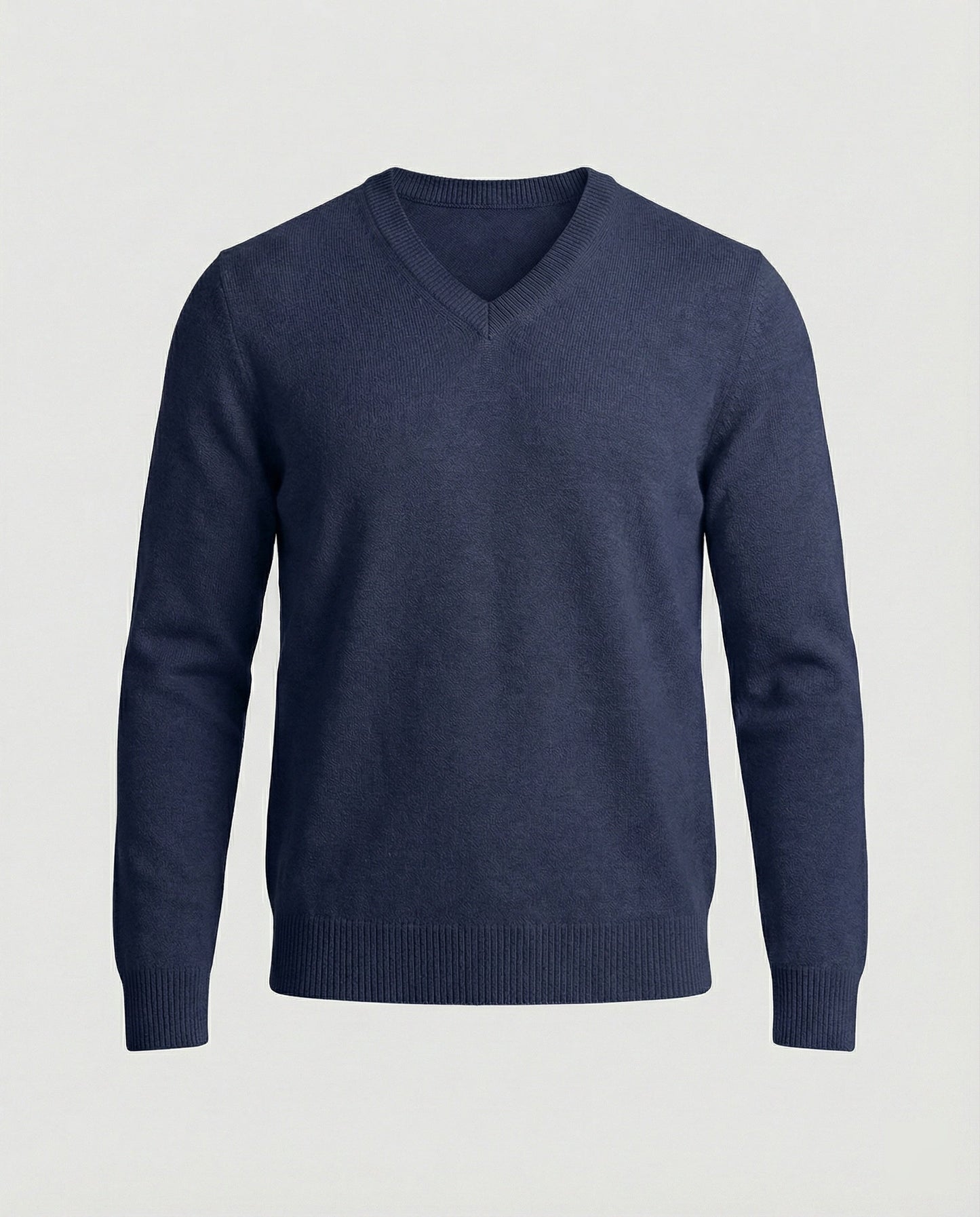 Feinstrick Pullover V-Ausschnitt Herren