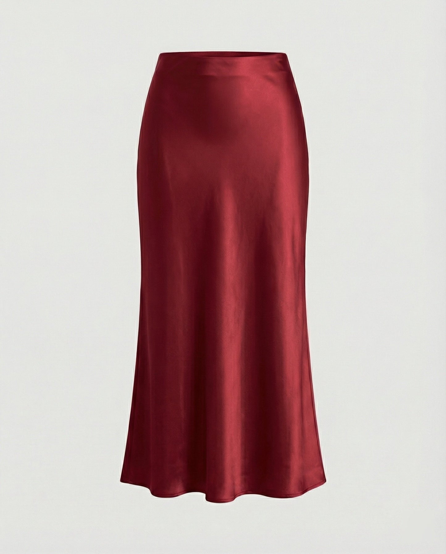 Damen Maxikleid aus Satin Glatt Elegant