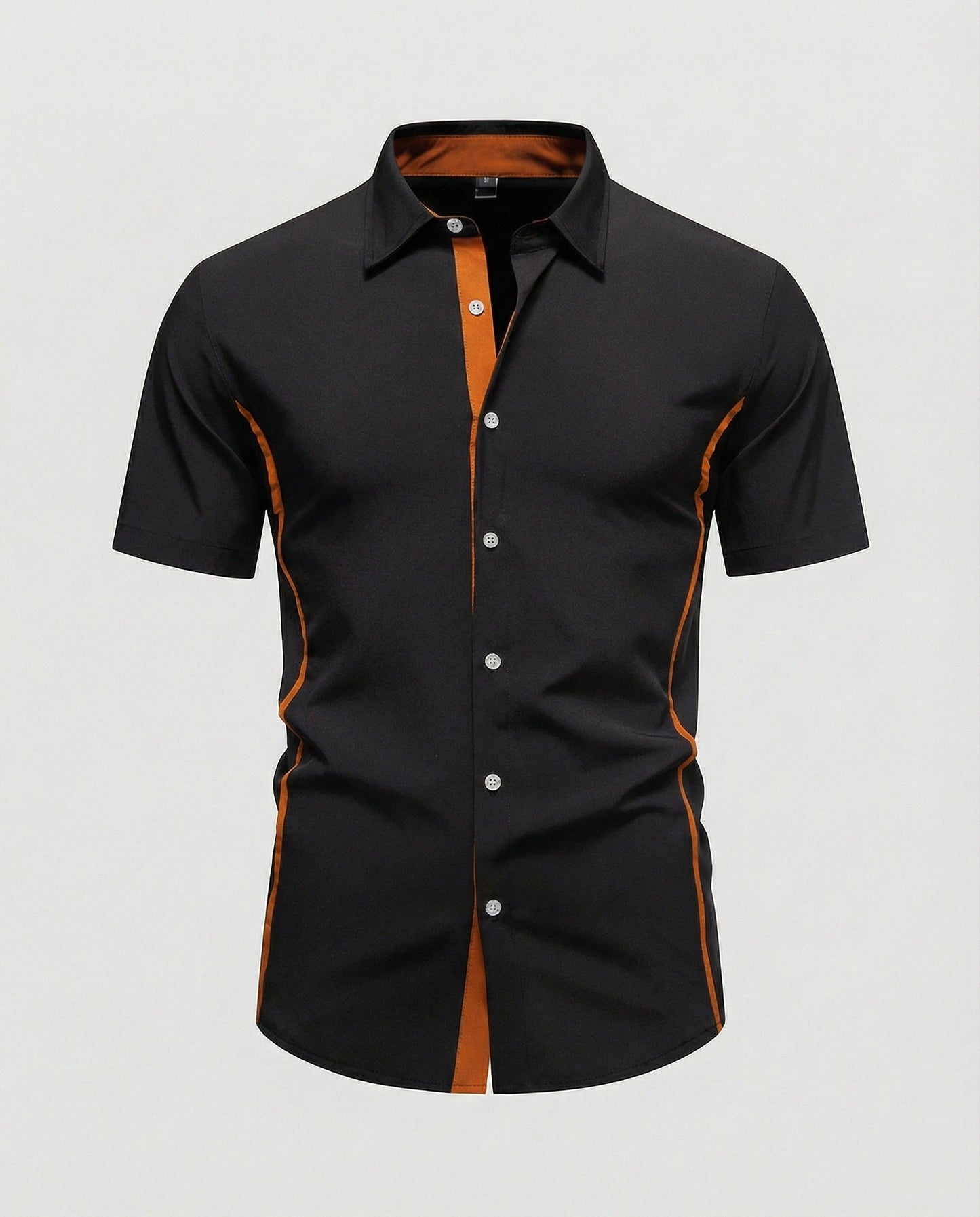 Herren Kurzarmhemd Slim Fit Modern