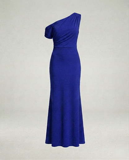 Elegantes Abendkleid Figurbetont Asymmetrisch Lang