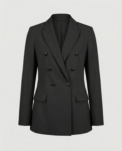 Damen Blazer Doppelreihig Modern Elegant