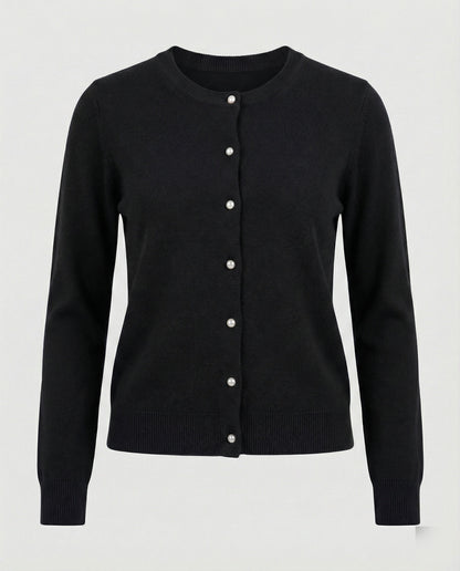 Damen Cardigan Weich Feinstrick Mit Knöpfen Elegант