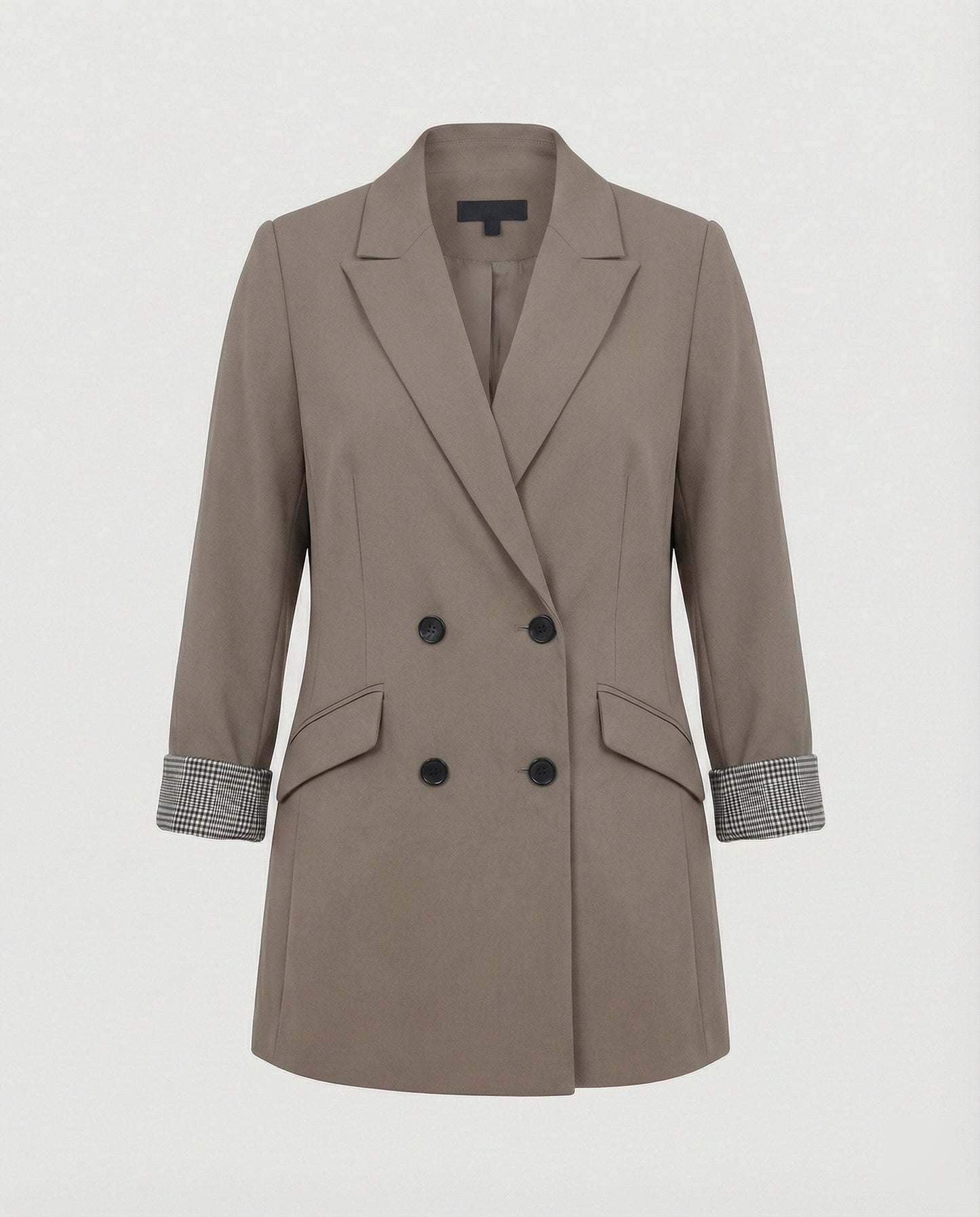 Damen Blazer Doppelreihig Kontrast Ärmel Modern Berlin
