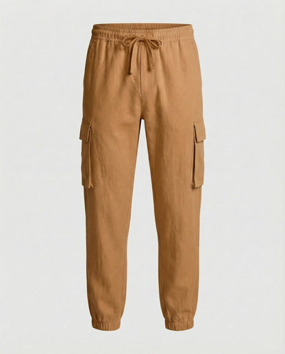 Herren Jogginghose Cargo-Style Elastisch Reißverschluss