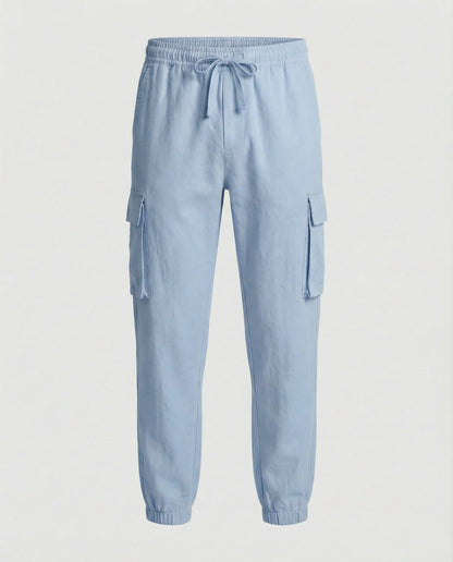 Herren Jogginghose Cargo-Style Elastisch Reißverschluss