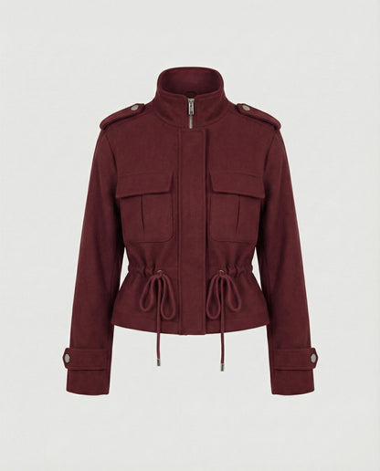 Damen Freizeitjacke Tailliert mit Taschen Modern