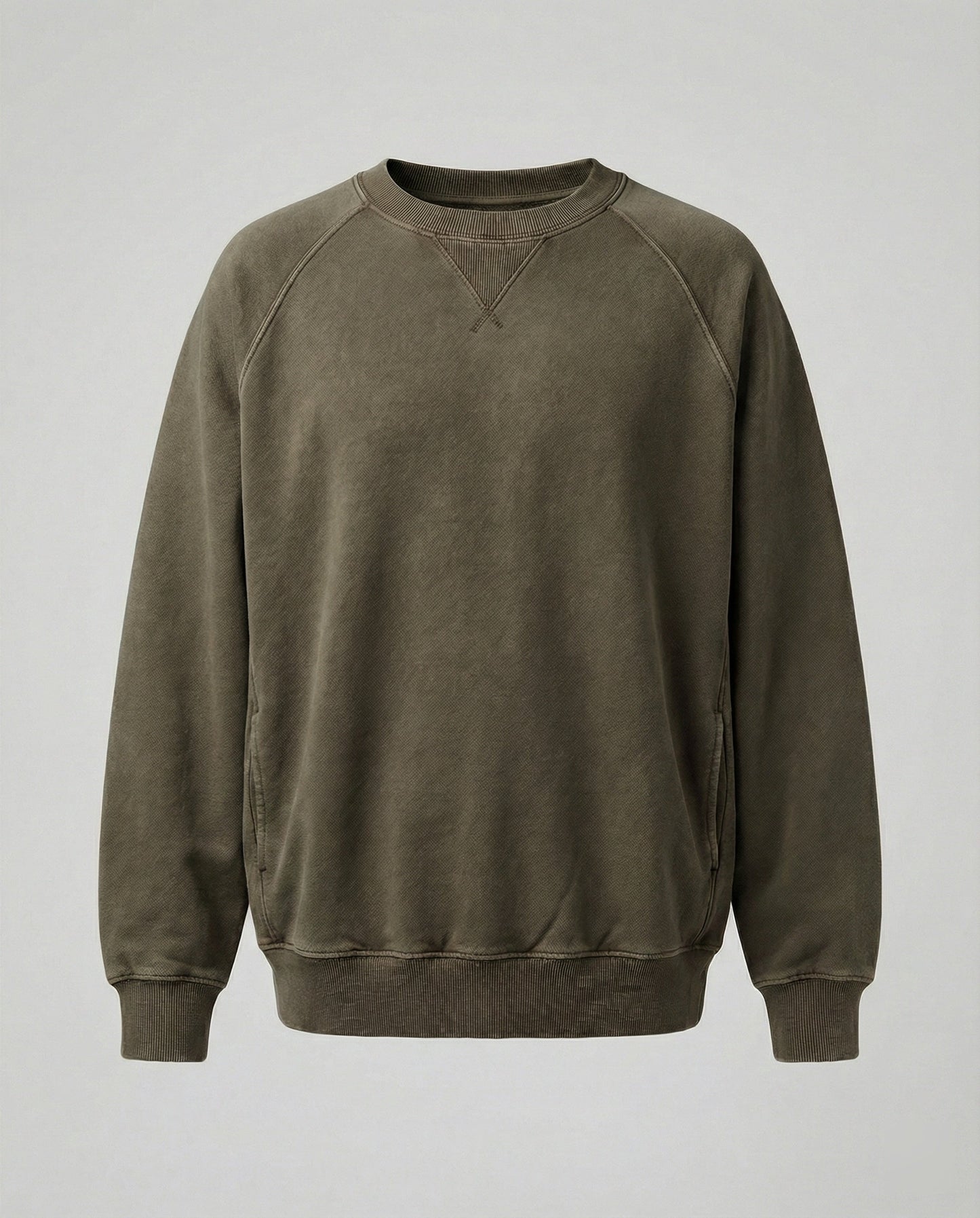 Kaschmir Sweatshirt V-Ausschnitt Bequem Freizeit