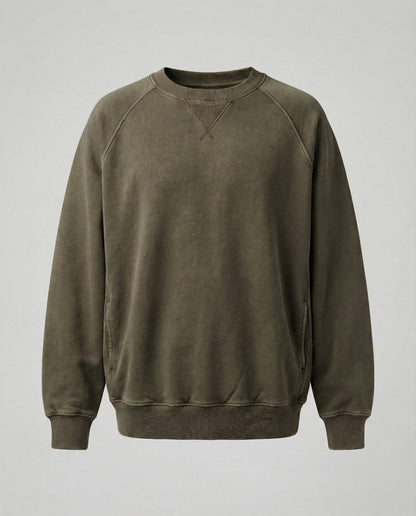 Kaschmir Sweatshirt V-Ausschnitt Bequem Freizeit