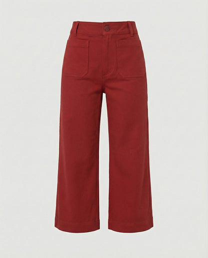 Damenhose Bequem Weite Hose mit modischem Schnitt