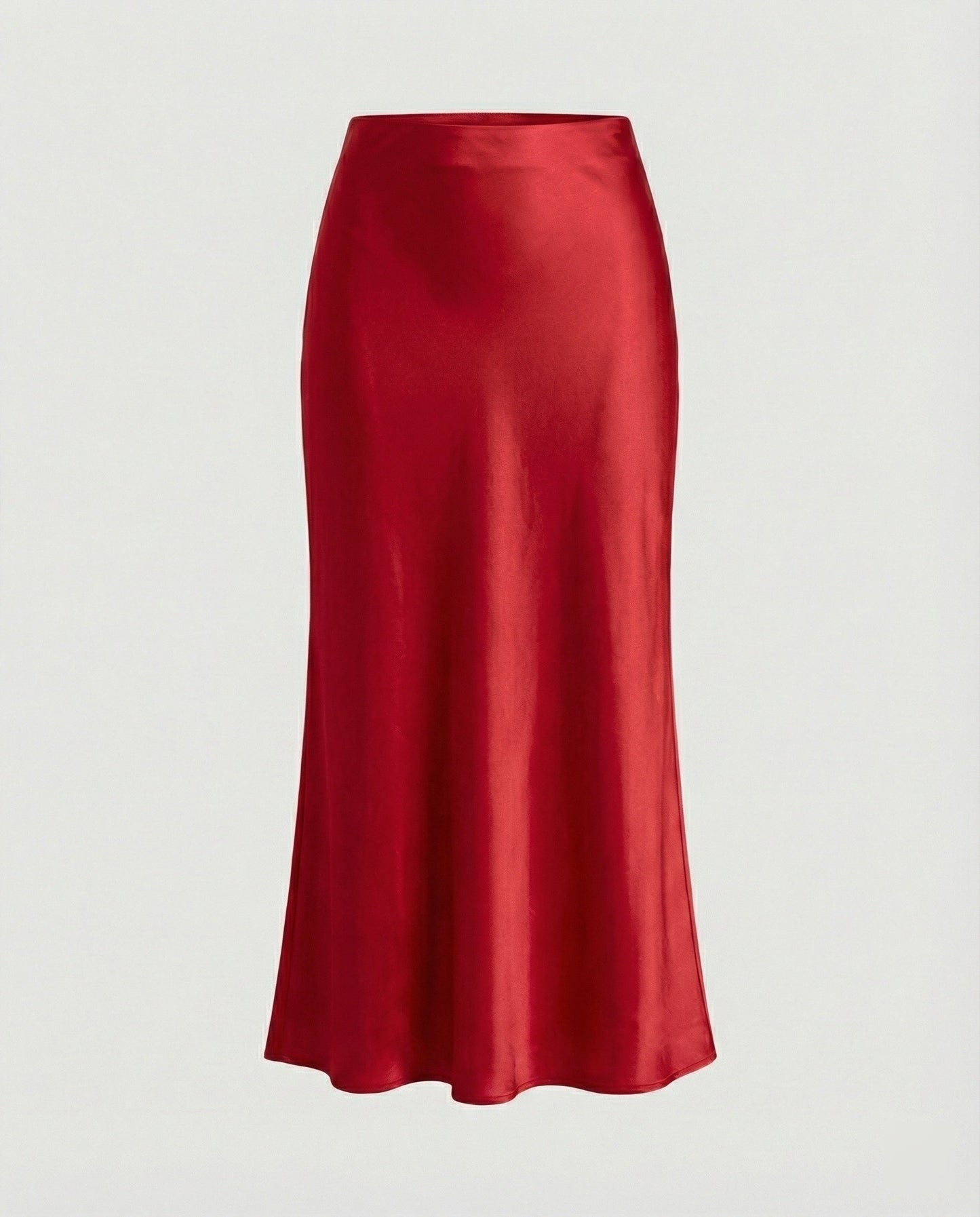 Damen Maxikleid aus Satin Glatt Elegant