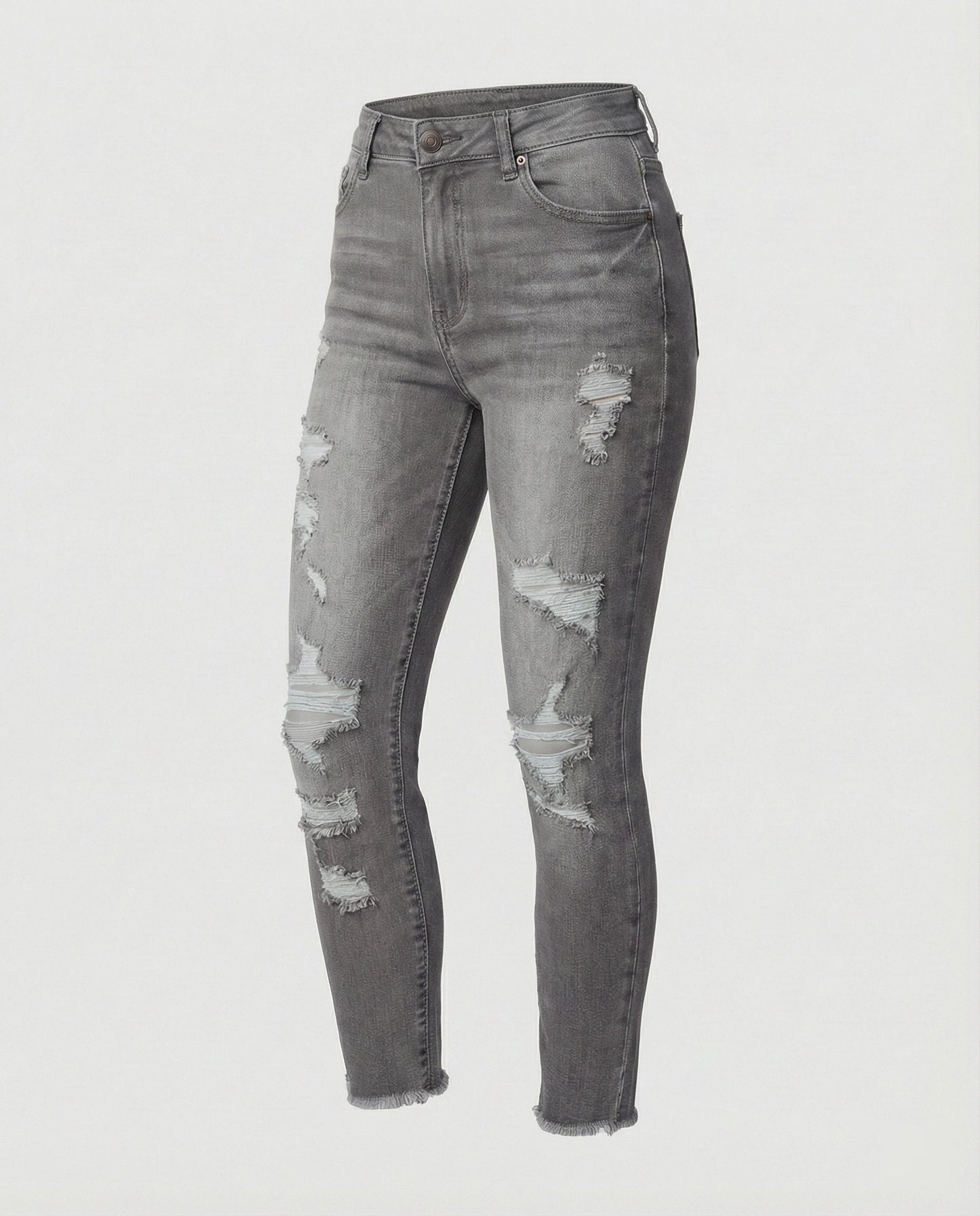 Damen Jeans Hohes Modell Destroyed Style