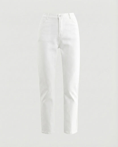 Schmale Damen Stoffhose Elegant Slim Fit