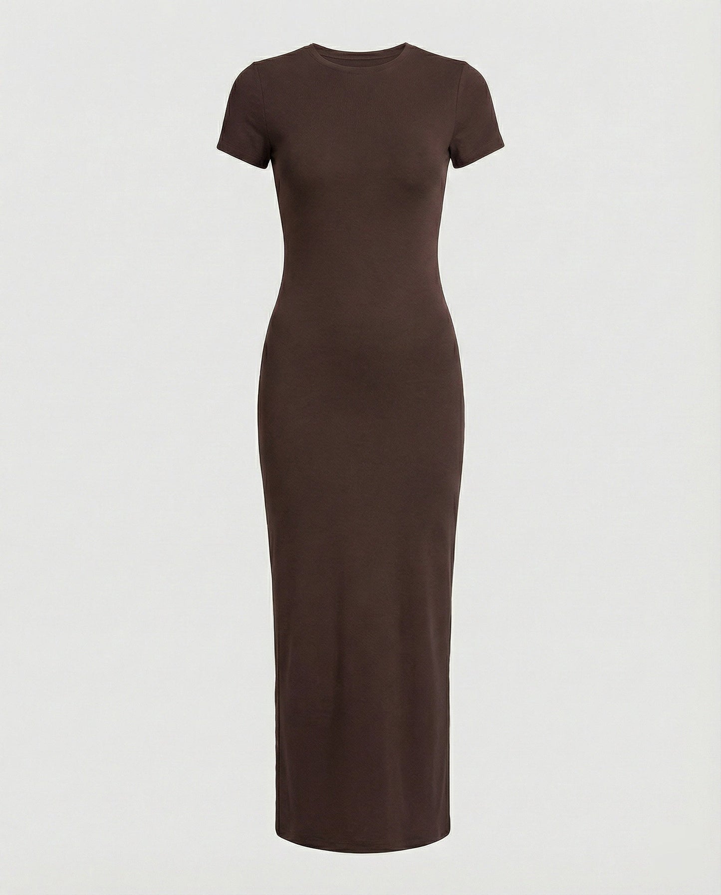 Figurbetontes Maxikleid Damen Kurzärmelig Elegant
