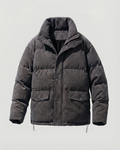 Herren Steppjacke Winter Warm Trendig Cord
