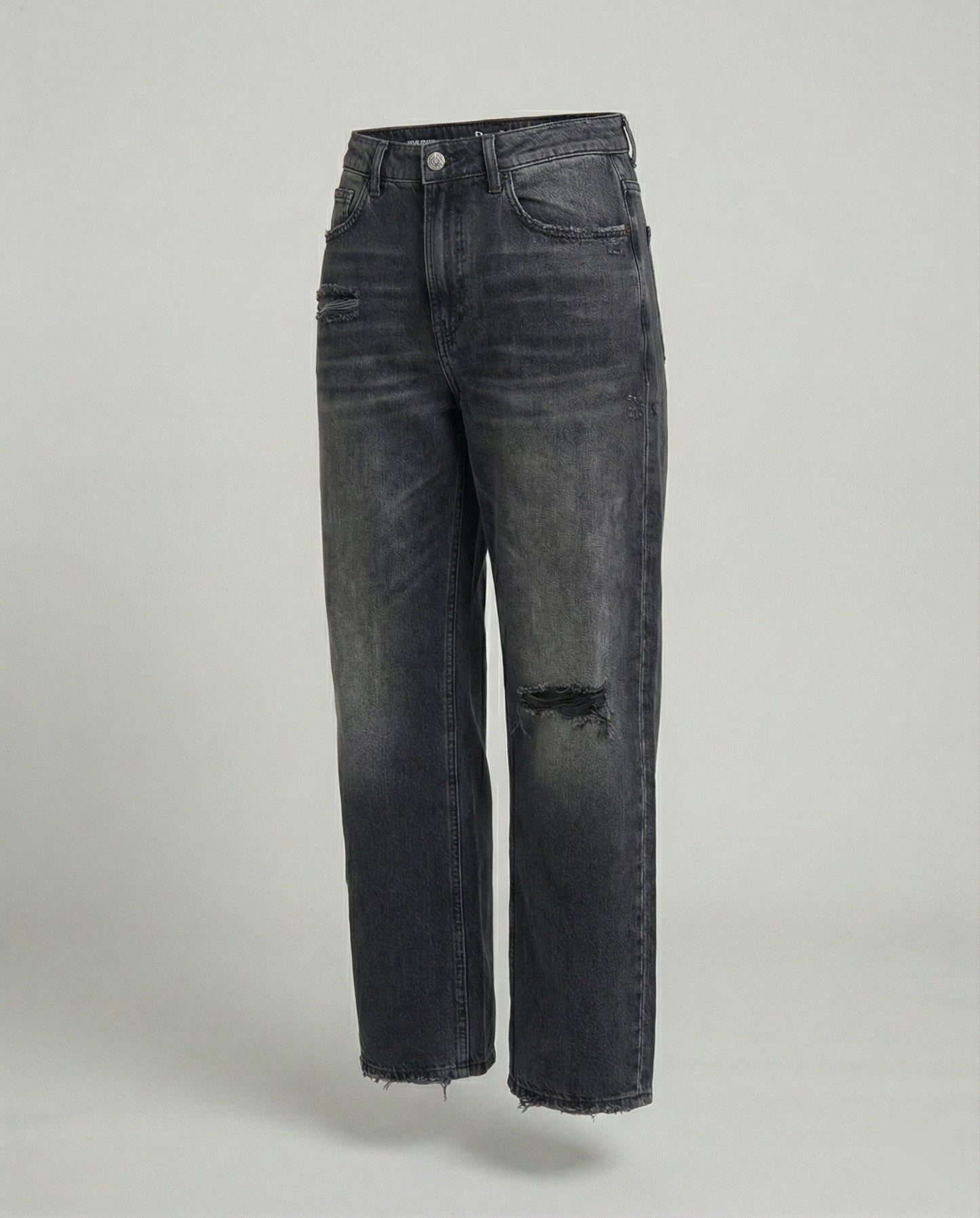 Bequeme Baggy Jeans Denim Lässig Weite Passform