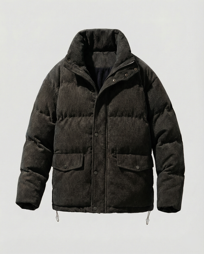 Herren Steppjacke Winter Warm Trendig Cord
