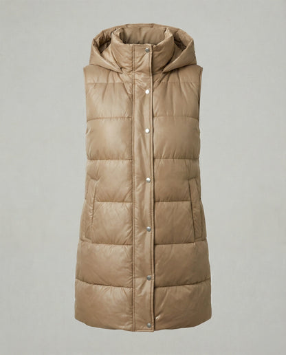 Ärmellose Winterjacke Warm Isoliert Damen