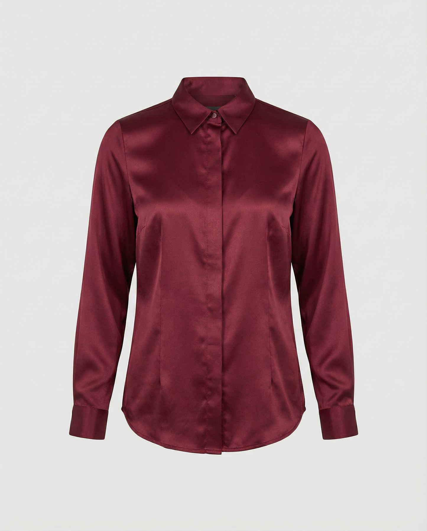 Elegante Damen Bluse Satin Klassisch