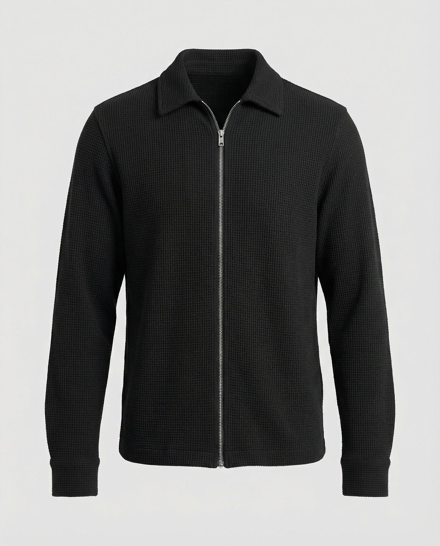 Herren Langarmshirt Elegantes Design Hochwertig Reißverschluss