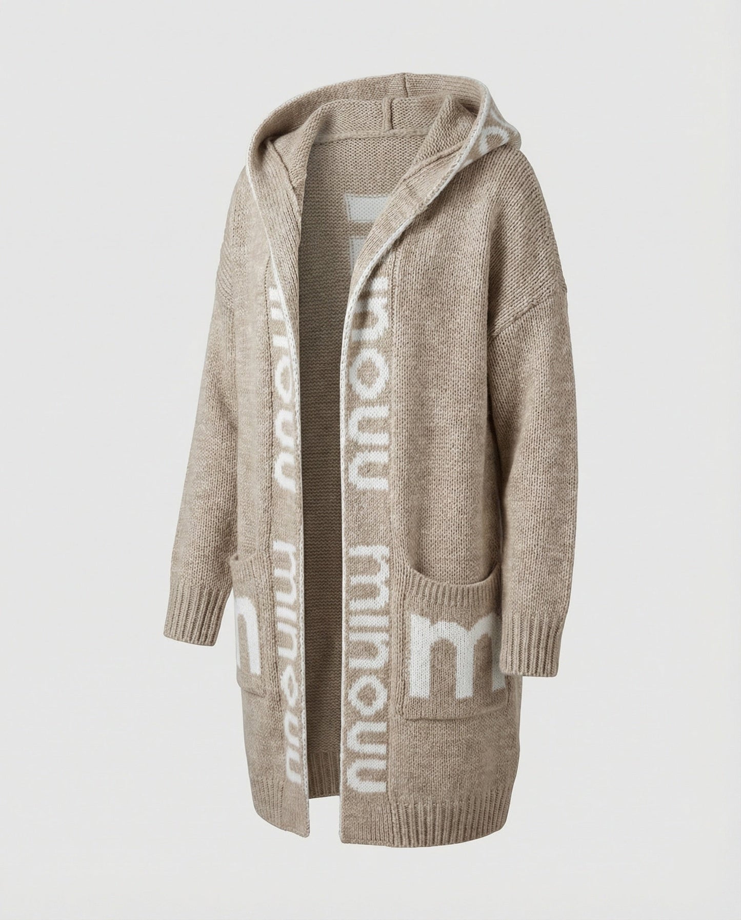 Übergrößer Pullover Dicker Statement Druck Trendy
