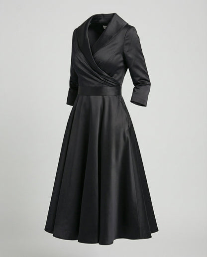 Chices Wickelkleid Mit Weitem Kragen Damen