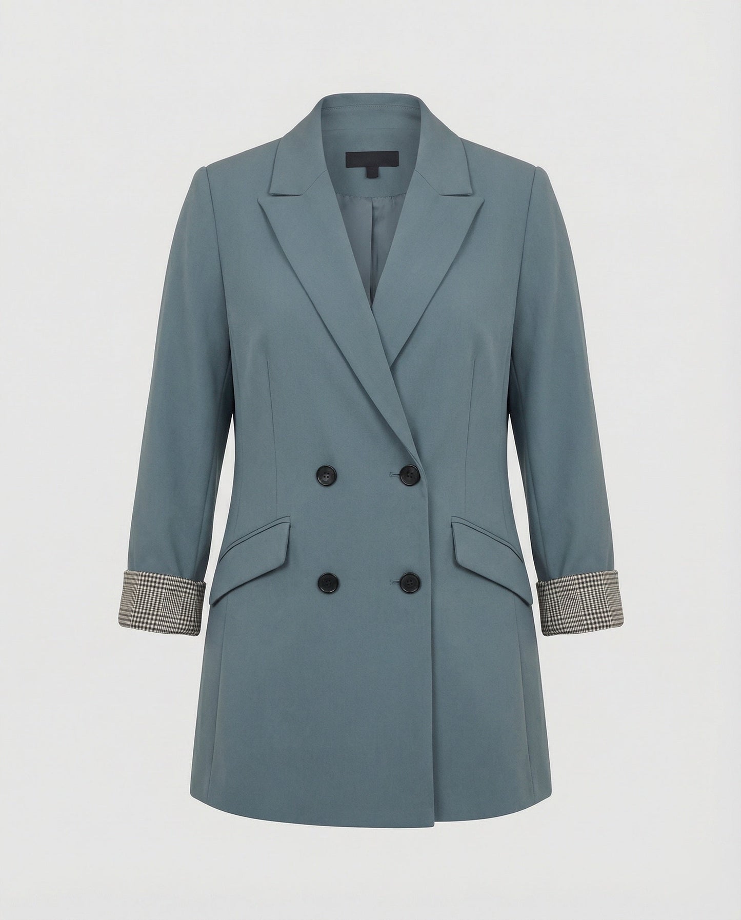 Damen Blazer Doppelreihig Kontrast Ärmel Modern Berlin