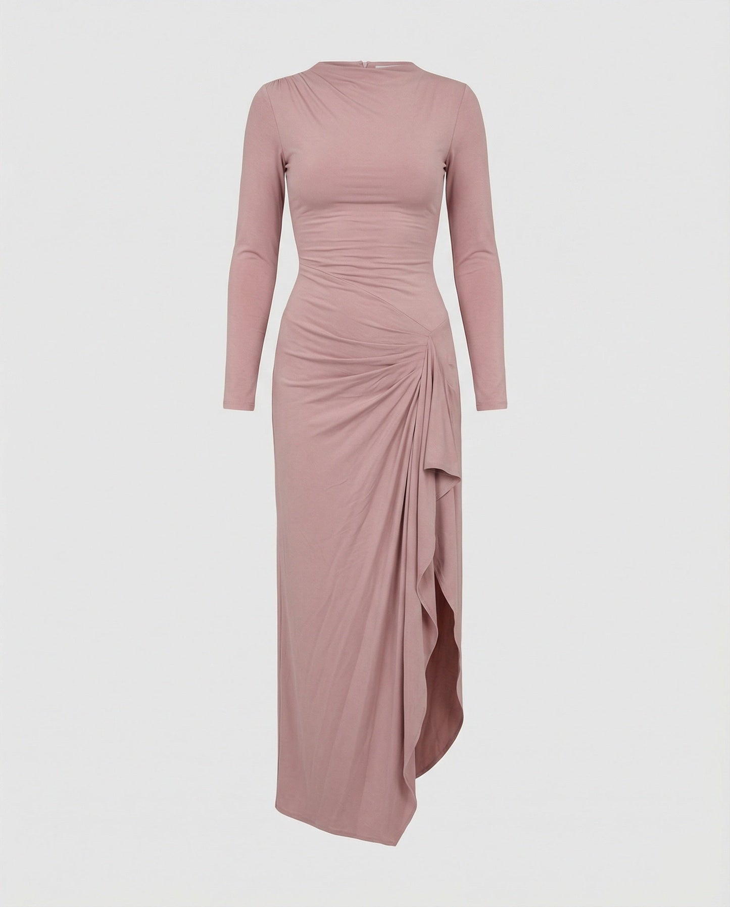 Langes Damen Abendkleid mit Schlitz Wickelkleid Elegant - BerlinGlamour
