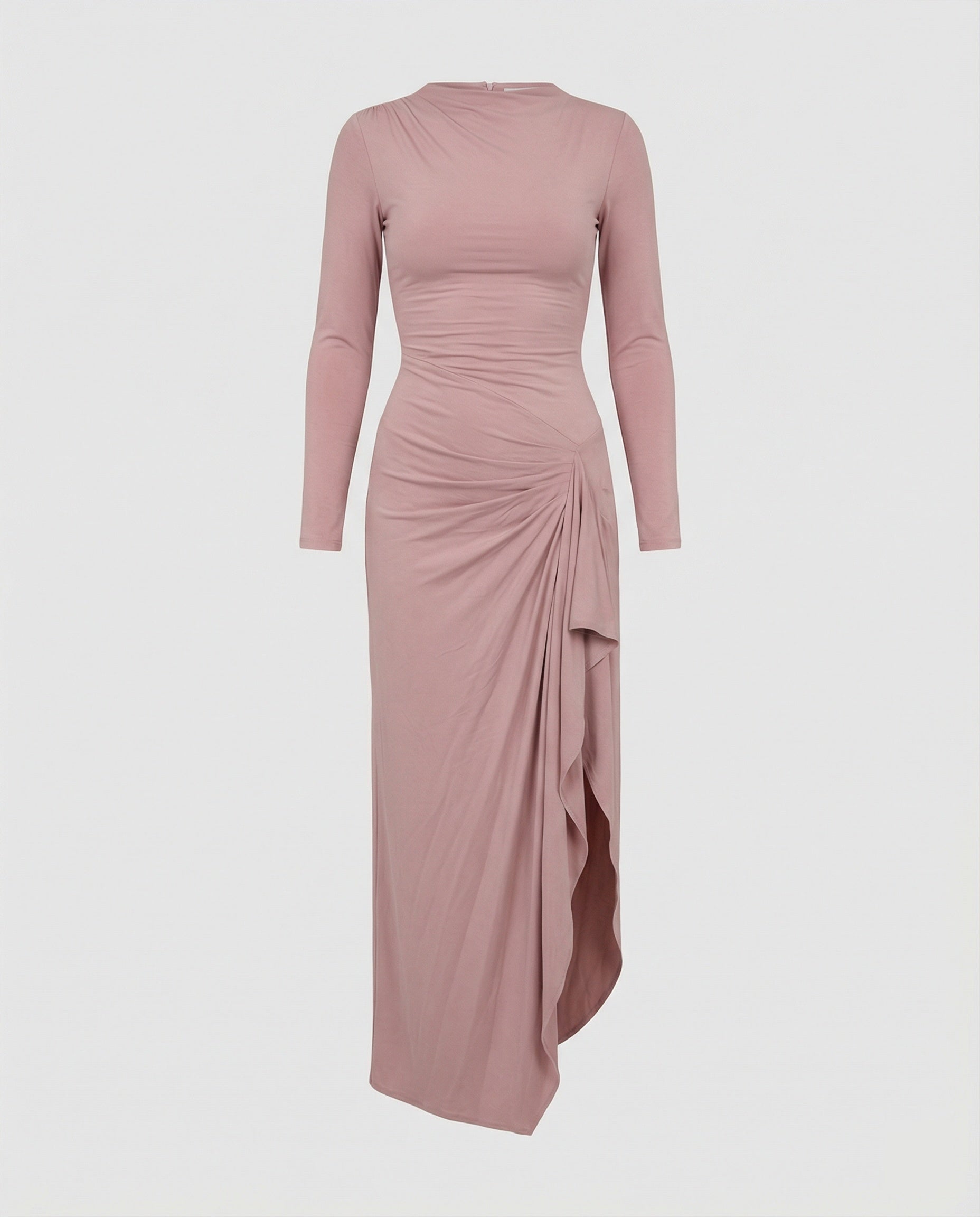 Langes Damen Abendkleid mit Schlitz Wickelkleid Elegant - BerlinGlamour