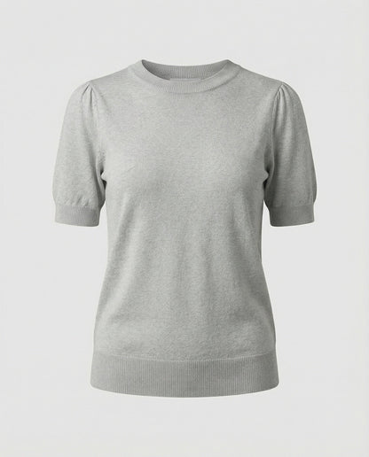 Damen Pullover Kurzarm Baumwolle Modern