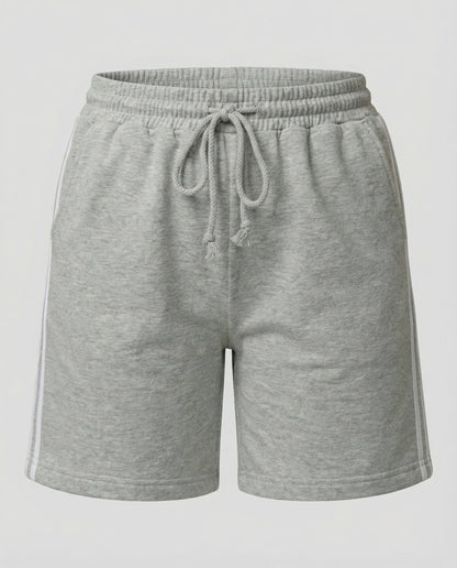 Damen Sportliche Jogginghose mit Streifen Schwarz