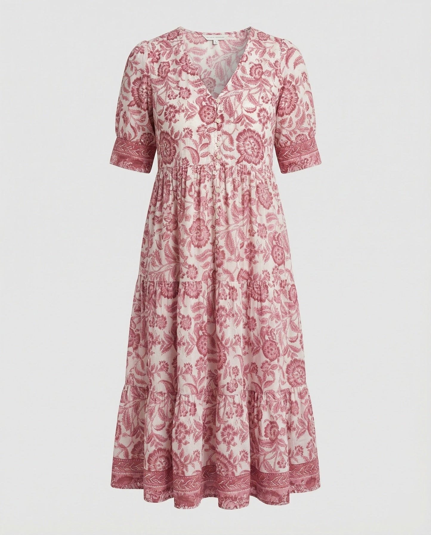 Damen Maxikleid Blumenmuster Sommerkleid Lang