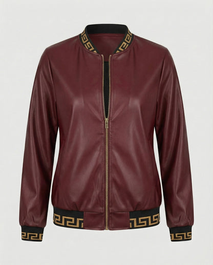 Langarmjacke Geoprint Trendig Damen Jacke