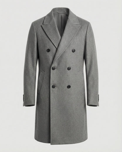 Herren Wollmantel Klassisch Warm Winter