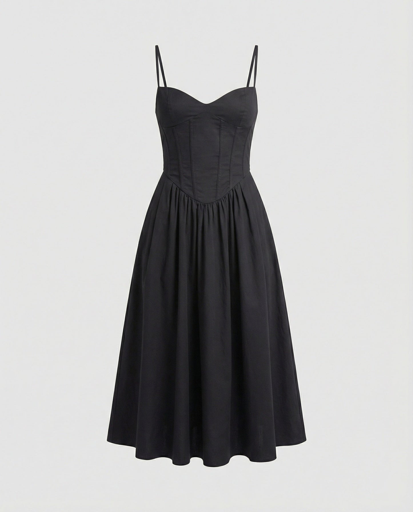 Elegantes Damen Langkleid Tailliert Schwingrock Abendkleid