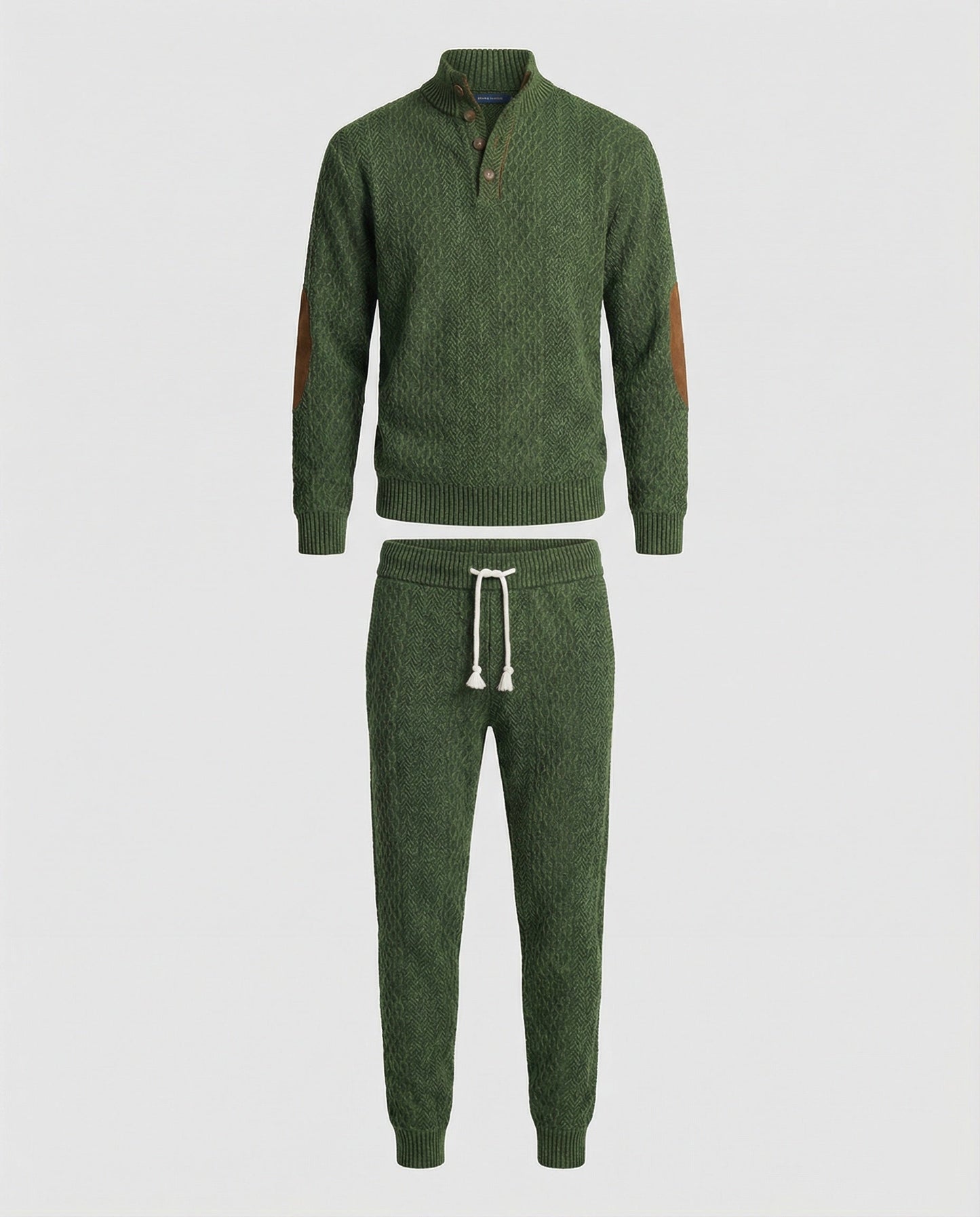 Herren Strickanzug Stehkragen Langarm Modern