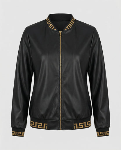 Langarmjacke Geoprint Trendig Damen Jacke