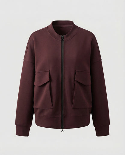 Damen Bomberjacke Modern mit vielen Taschen