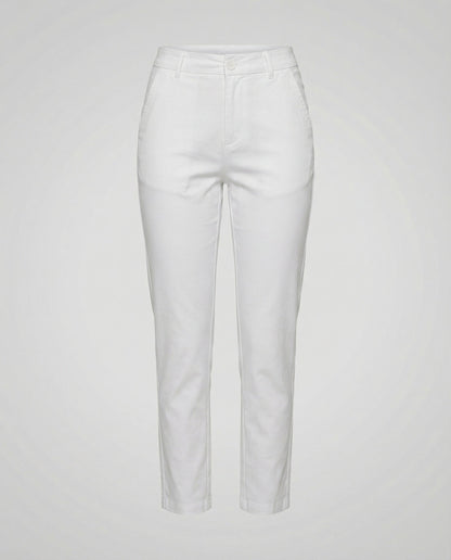 Damen Chino Hose Slim Fit Hochwerder