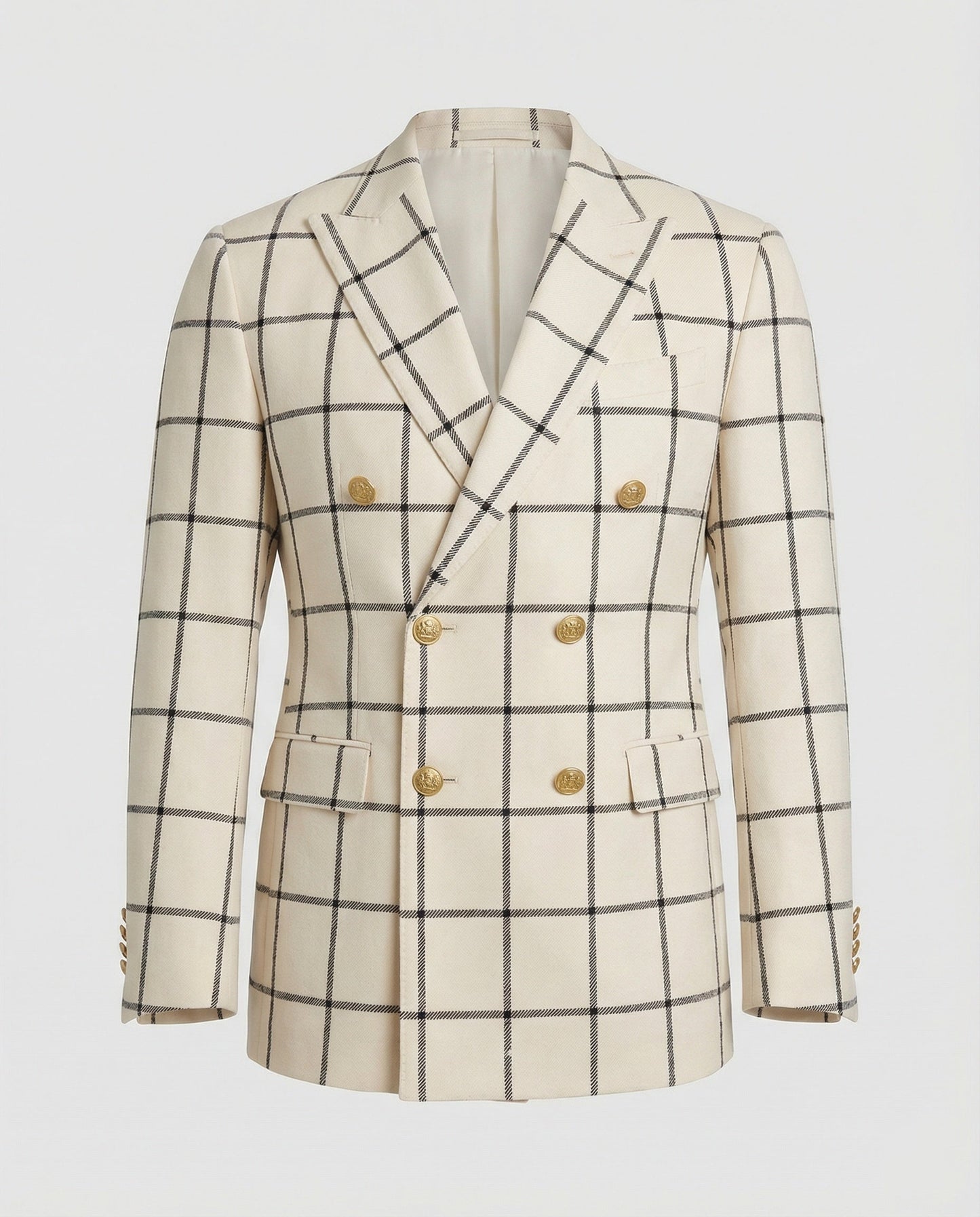 Herren Blazer Modern mit Doppelknöpfen Slim Fit
