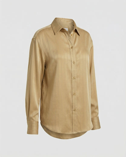 Damen Bluse Streifenmuster Elegant Damenoberteil
