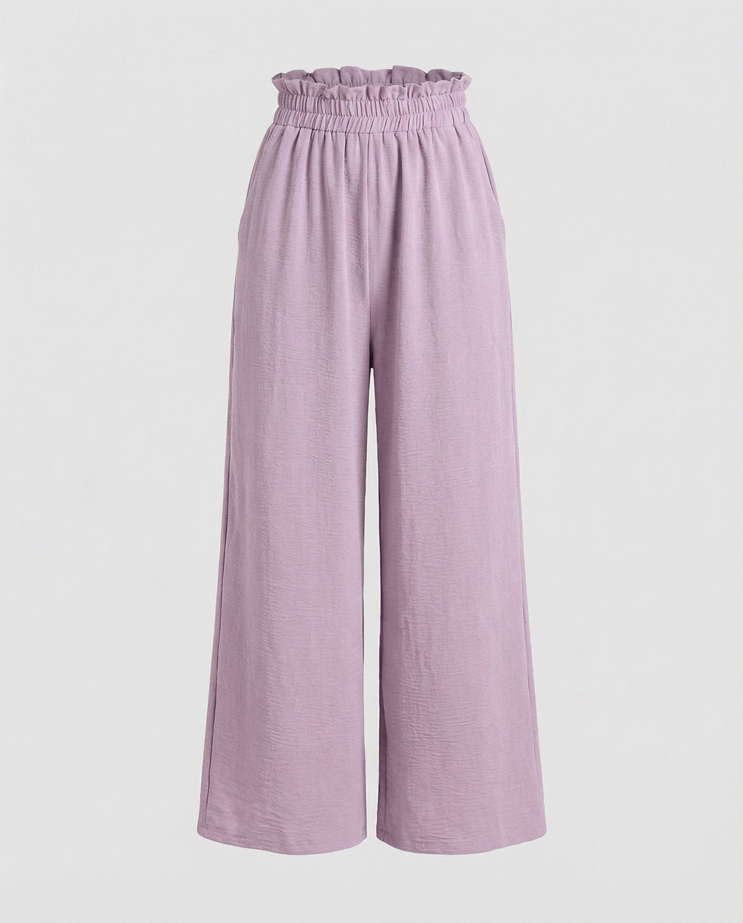 Damen Hosen Weite Bein Culotte Elastisch Bequem
