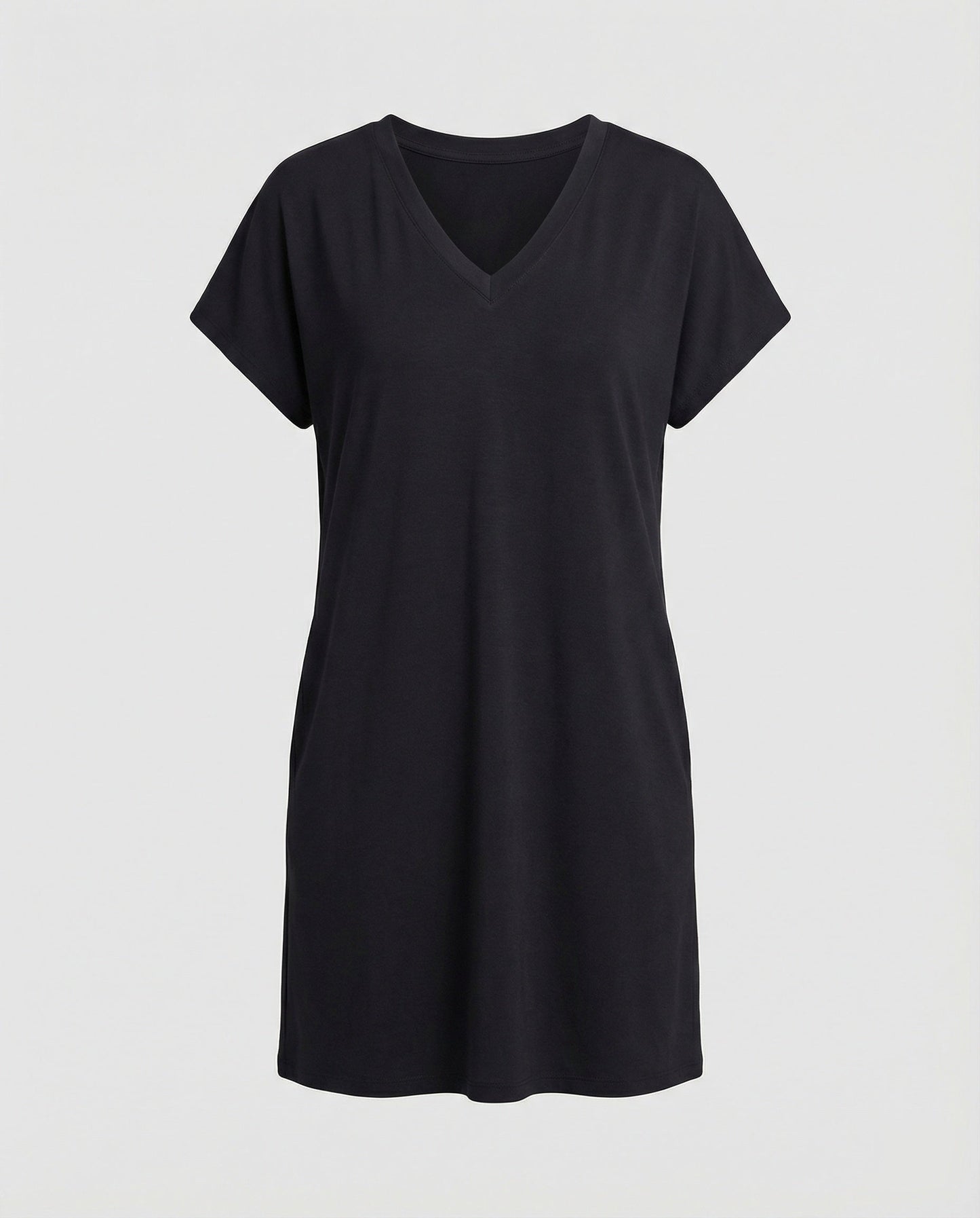 Sommerkleid Damen V-Ausschnitt Leicht