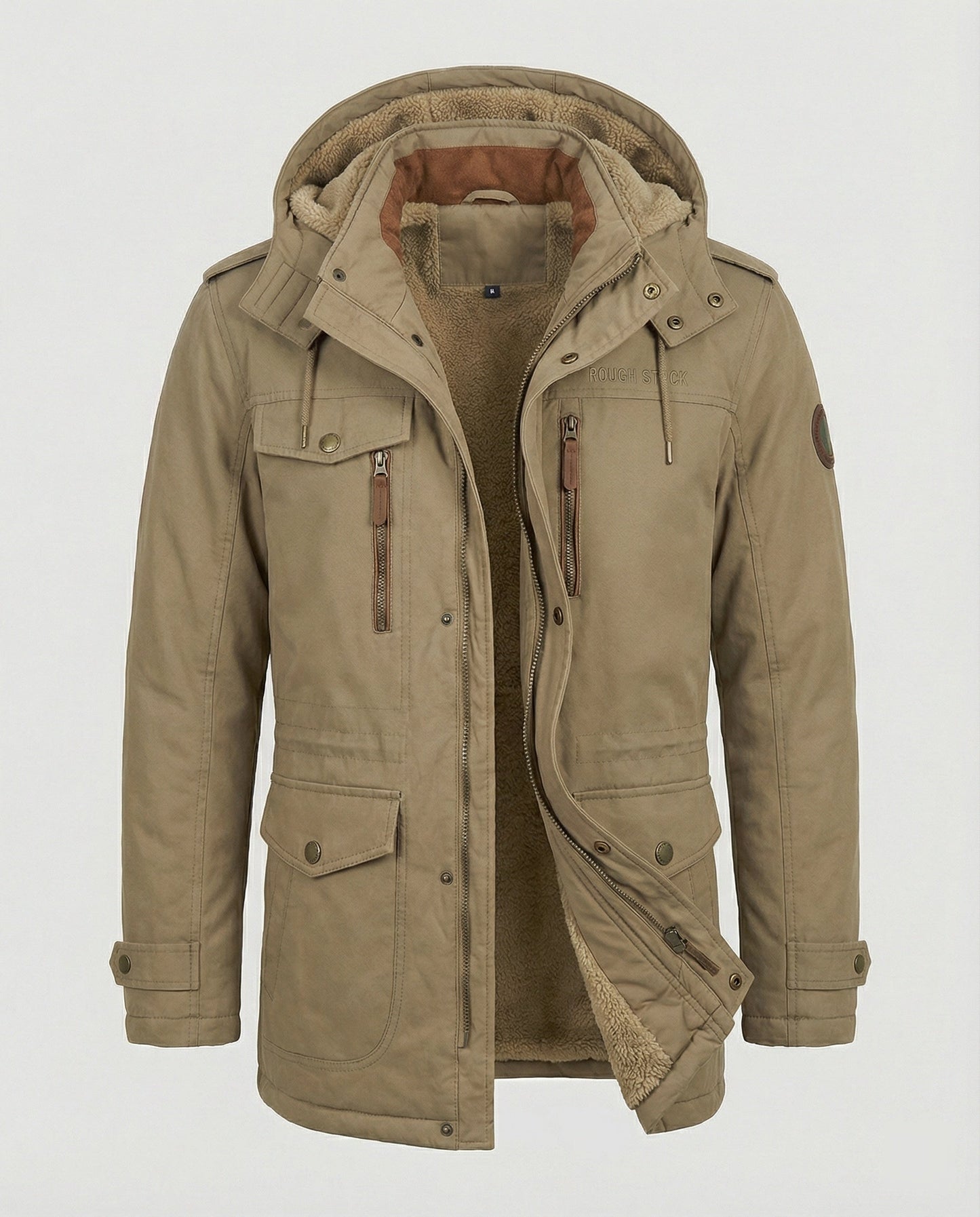 Herrenjacke Gepolstert Lässig Warm