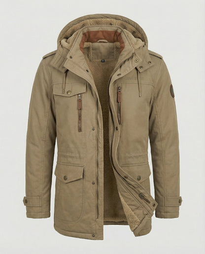 Herrenjacke Gepolstert Lässig Warm