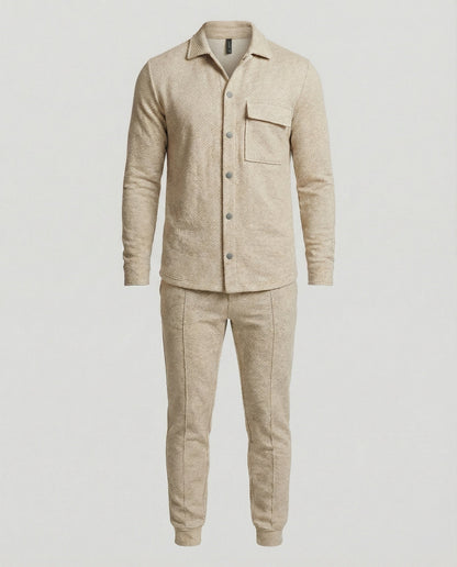 Herren Anzug Freizeit Modern mit Streifenmuster Elegant
