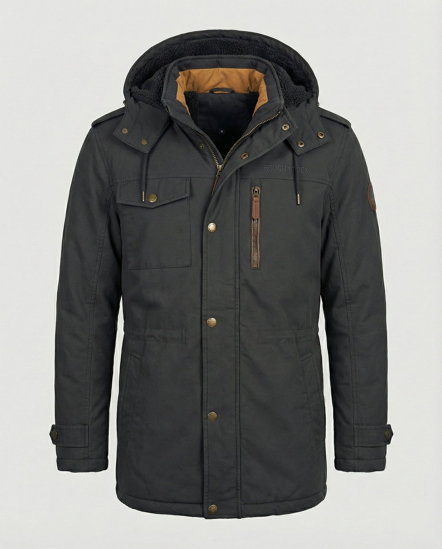 Herrenjacke Gepolstert Lässig Warm